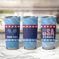 Custom United States Tennis Tumbler Cup 2025 Go USA - Wonder Print Shop
