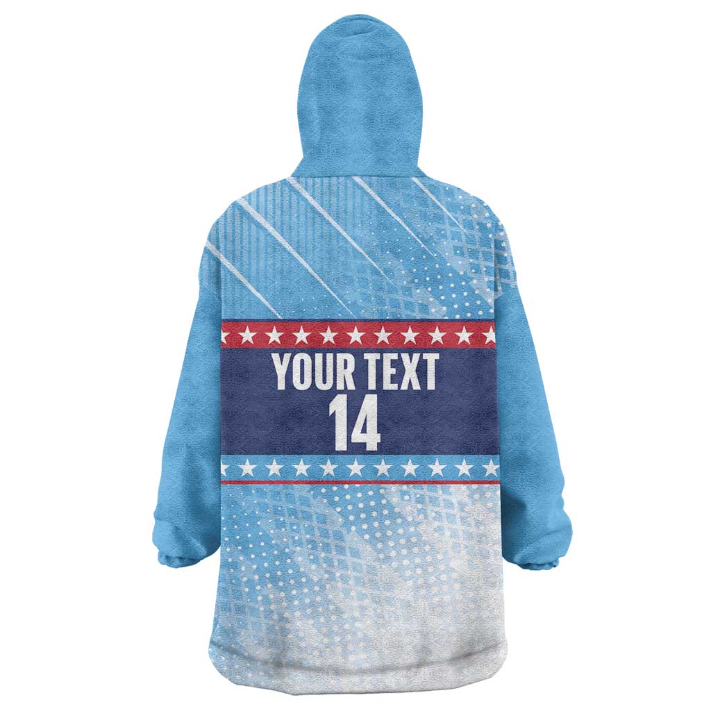 Custom United States Tennis Wearable Blanket Hoodie 2025 Go USA - Wonder Print Shop