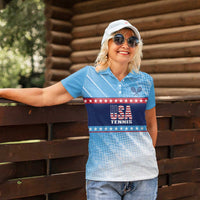 Custom United States Tennis Women Polo Shirt 2025 Go USA - Wonder Print Shop