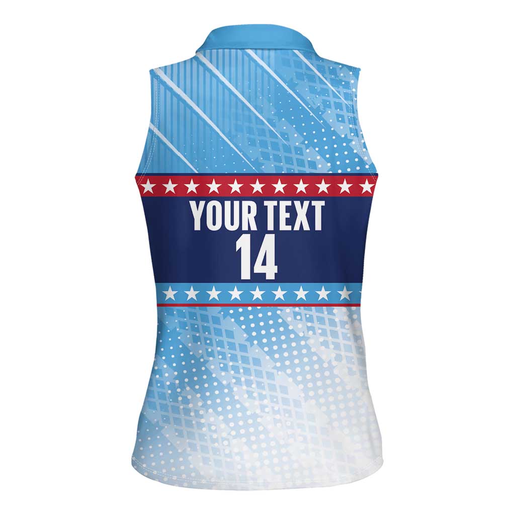 Custom United States Tennis Women Sleeveless Polo Shirt 2025 Go USA - Wonder Print Shop