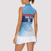 Custom United States Tennis Women Sleeveless Polo Shirt 2025 Go USA - Wonder Print Shop
