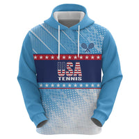 Custom United States Tennis Zip Hoodie 2025 Go USA - Wonder Print Shop