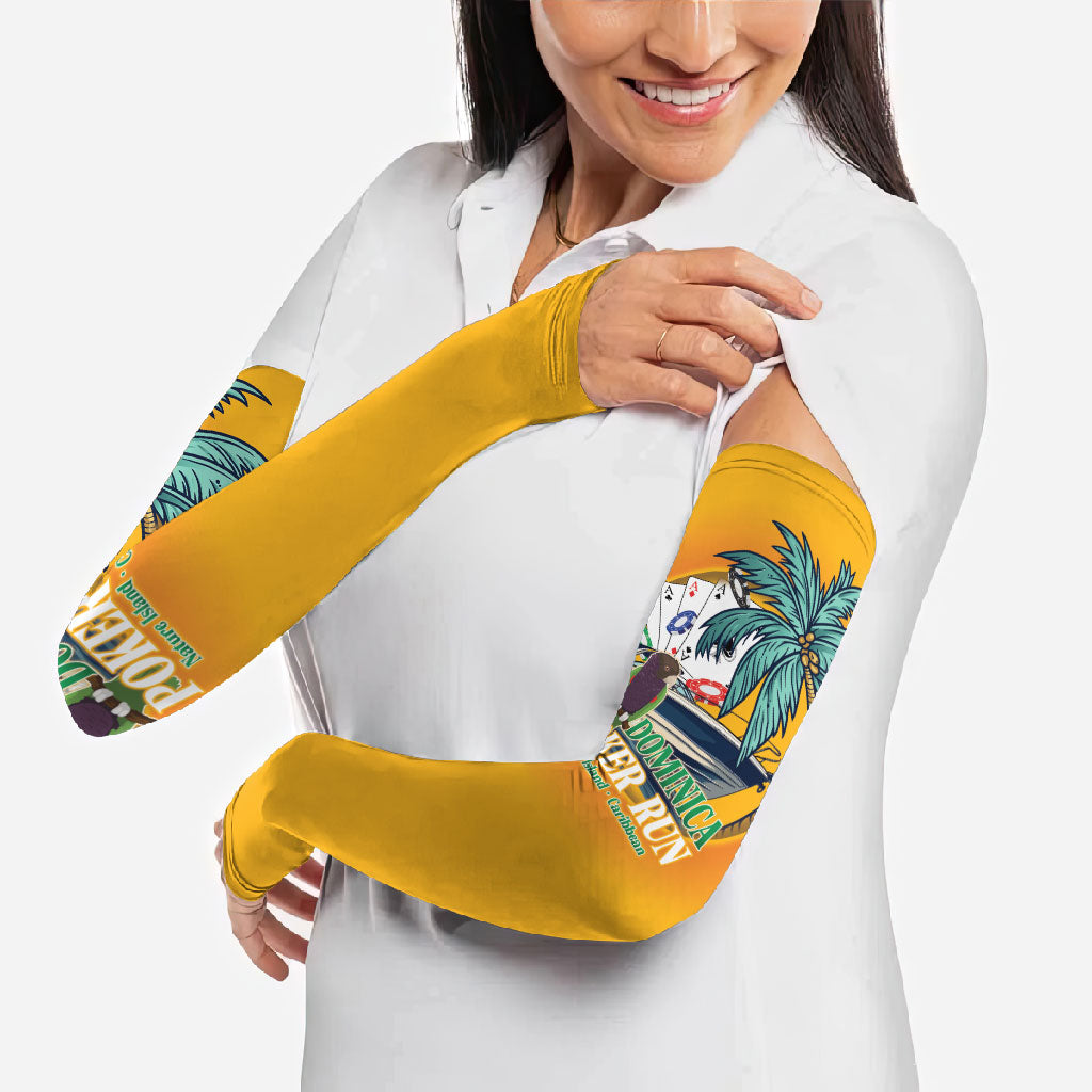 Poker Run Dominica 2026 Arm Sleeves Nature Island Of Caribbean