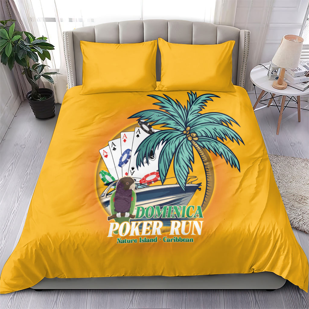 Poker Run Dominica 2026 Bedding Set Nature Island Of Caribbean