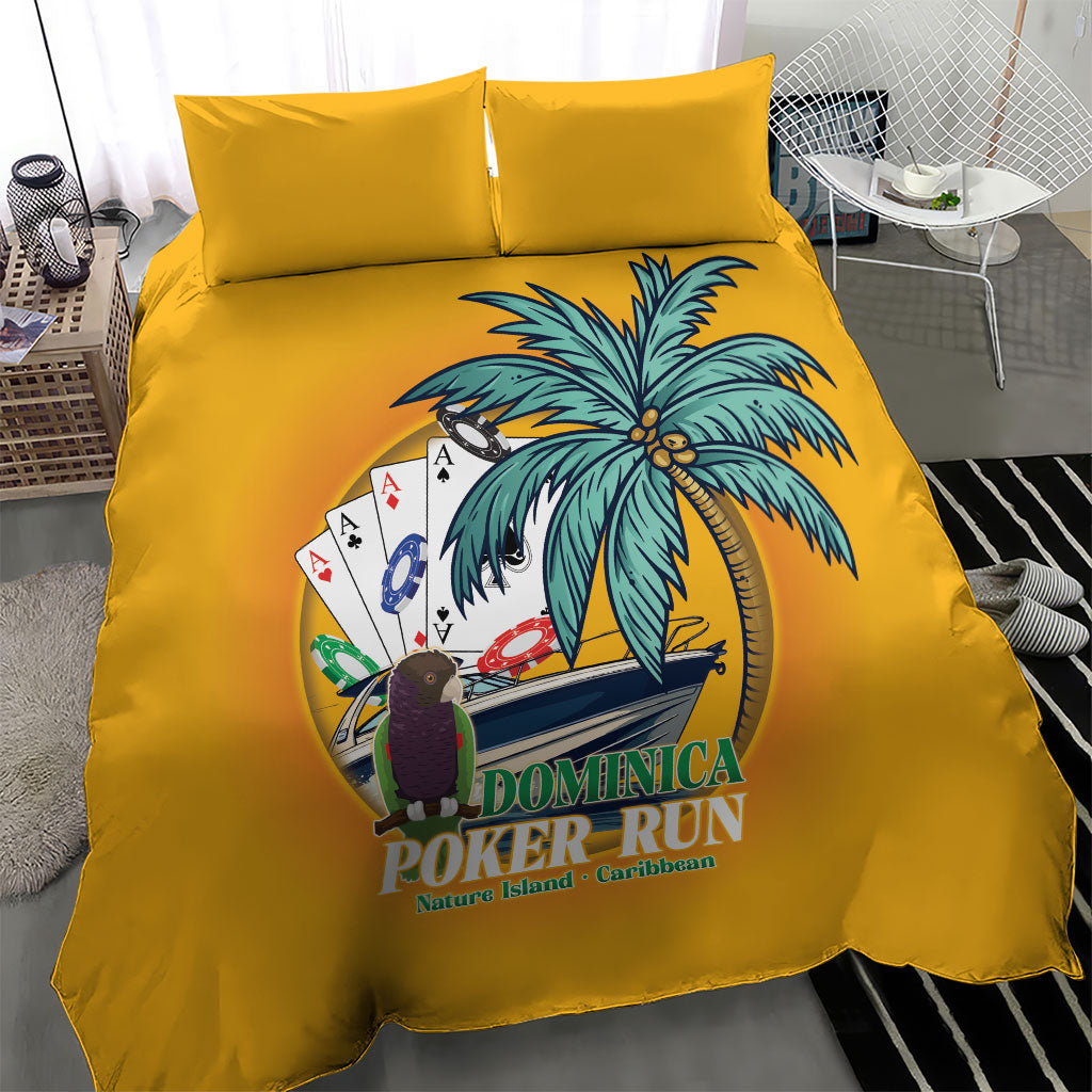 Poker Run Dominica 2026 Bedding Set Nature Island Of Caribbean