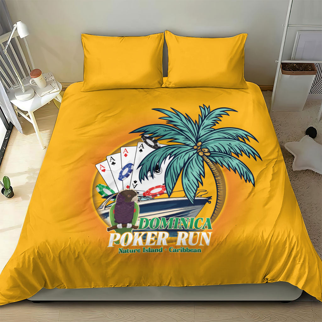 Poker Run Dominica 2026 Bedding Set Nature Island Of Caribbean