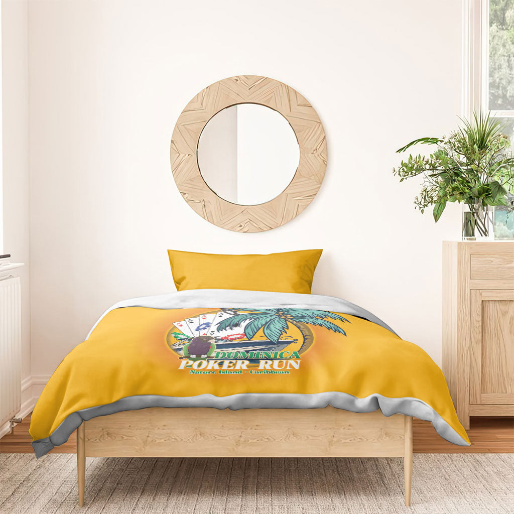Poker Run Dominica 2026 Bedding Set Nature Island Of Caribbean