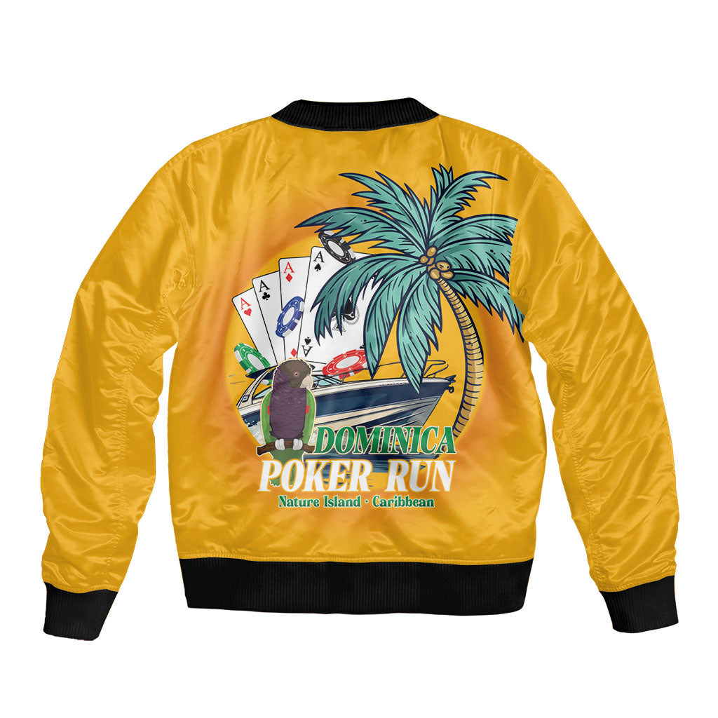 Poker Run Dominica 2026 Bomber Jacket Nature Island Of Caribbean