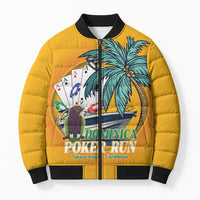 Poker Run Dominica 2026 Bomber Puffer Jacket Nature Island Of Caribbean