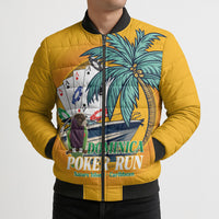 Poker Run Dominica 2026 Bomber Puffer Jacket Nature Island Of Caribbean