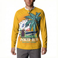 Poker Run Dominica 2026 Button Sweatshirt Nature Island Of Caribbean