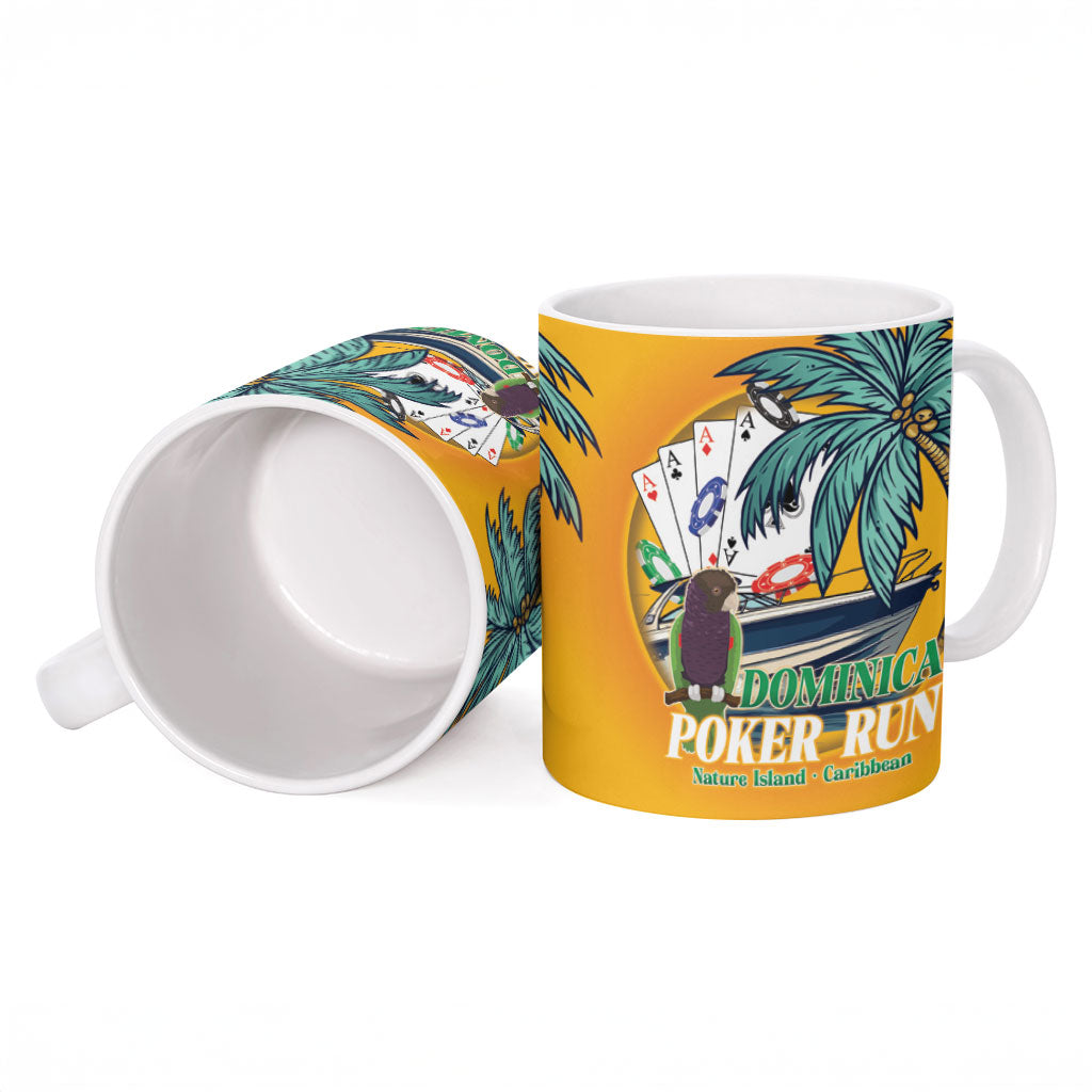 Poker Run Dominica 2026 Ceramic Mug Nature Island Of Caribbean