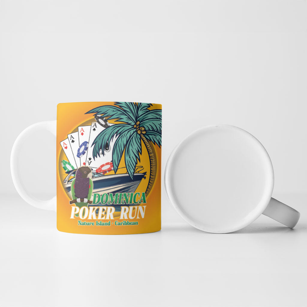 Poker Run Dominica 2026 Ceramic Mug Nature Island Of Caribbean