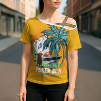 Poker Run Dominica 2026 Cross Shoulder Shirt Nature Island Of Caribbean