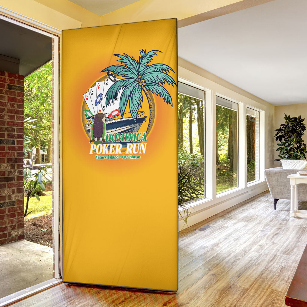 Poker Run Dominica 2026 Door Cover Nature Island Of Caribbean