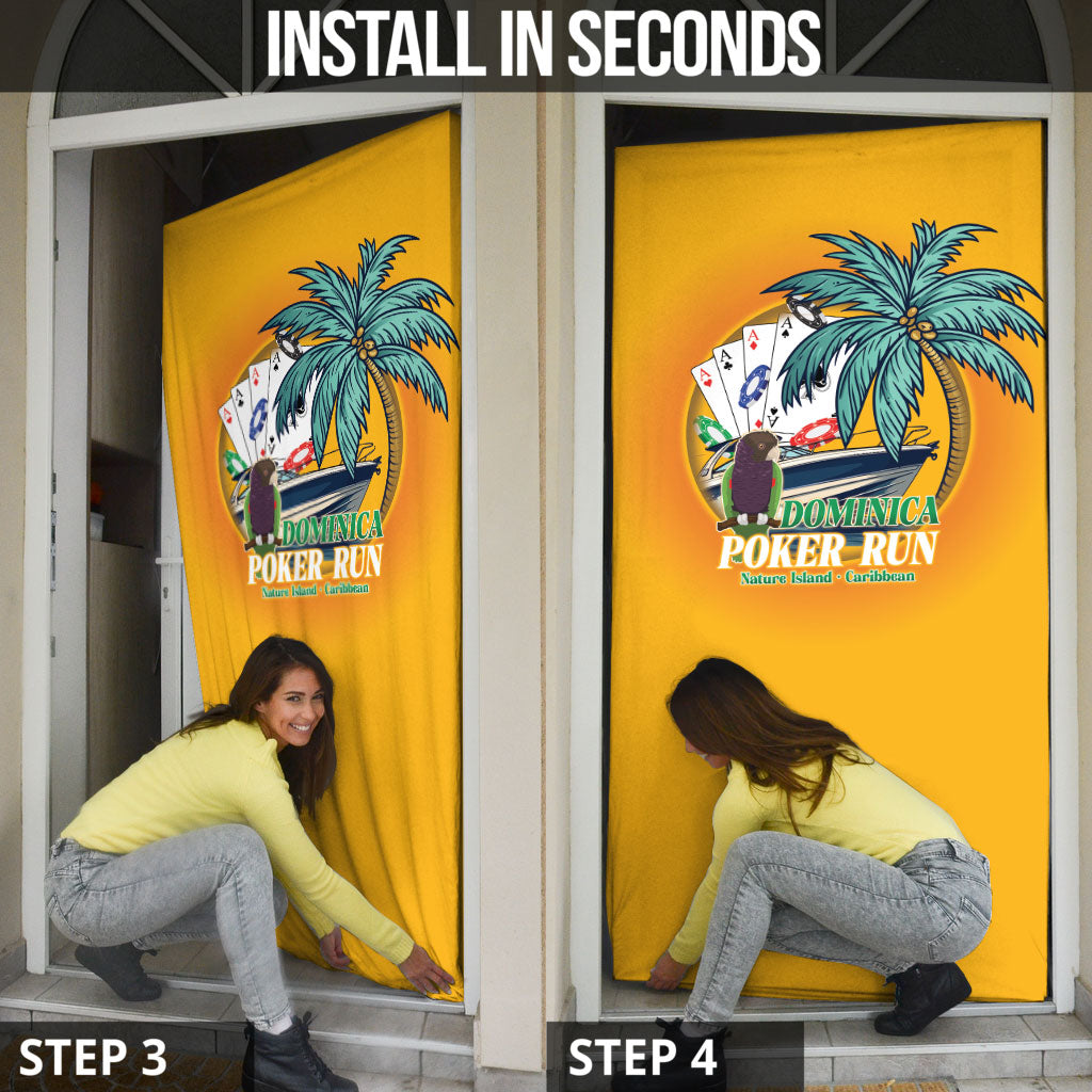 Poker Run Dominica 2026 Door Cover Nature Island Of Caribbean