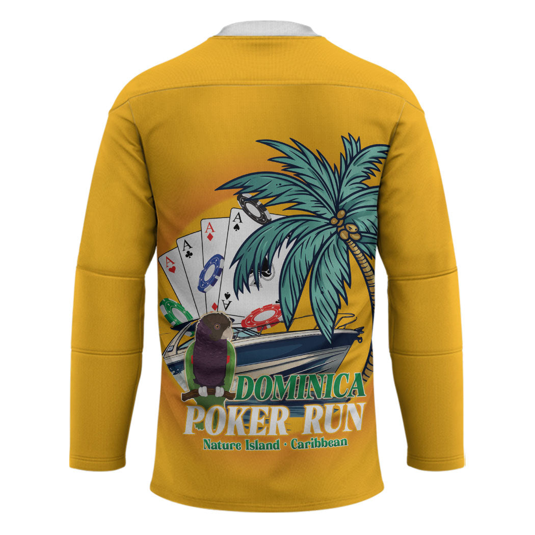 Poker Run Dominica 2026 Hockey Jersey Nature Island Of Caribbean