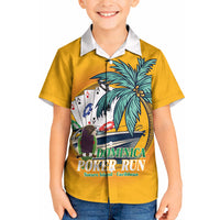 Poker Run Dominica 2026 Kid Hawaiian Shirt Nature Island Of Caribbean