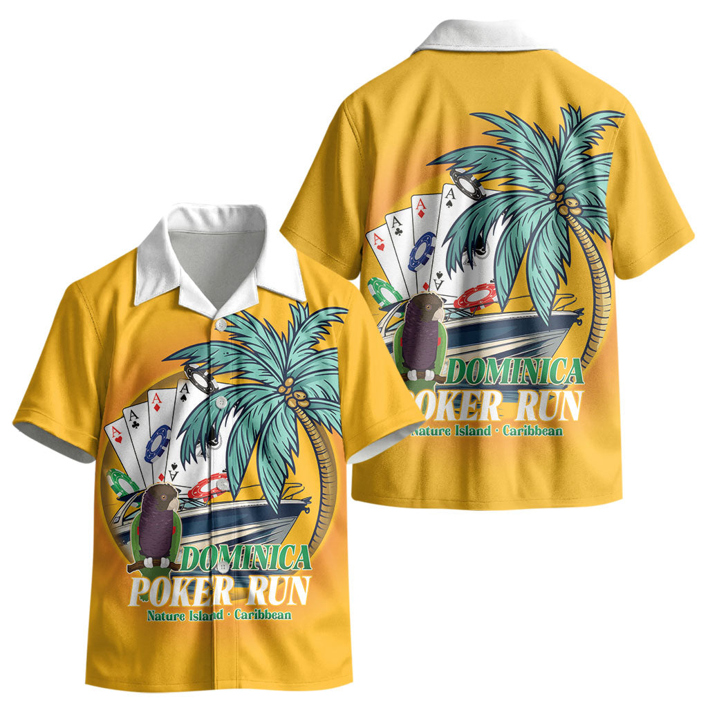 Poker Run Dominica 2026 Kid Hawaiian Shirt Nature Island Of Caribbean