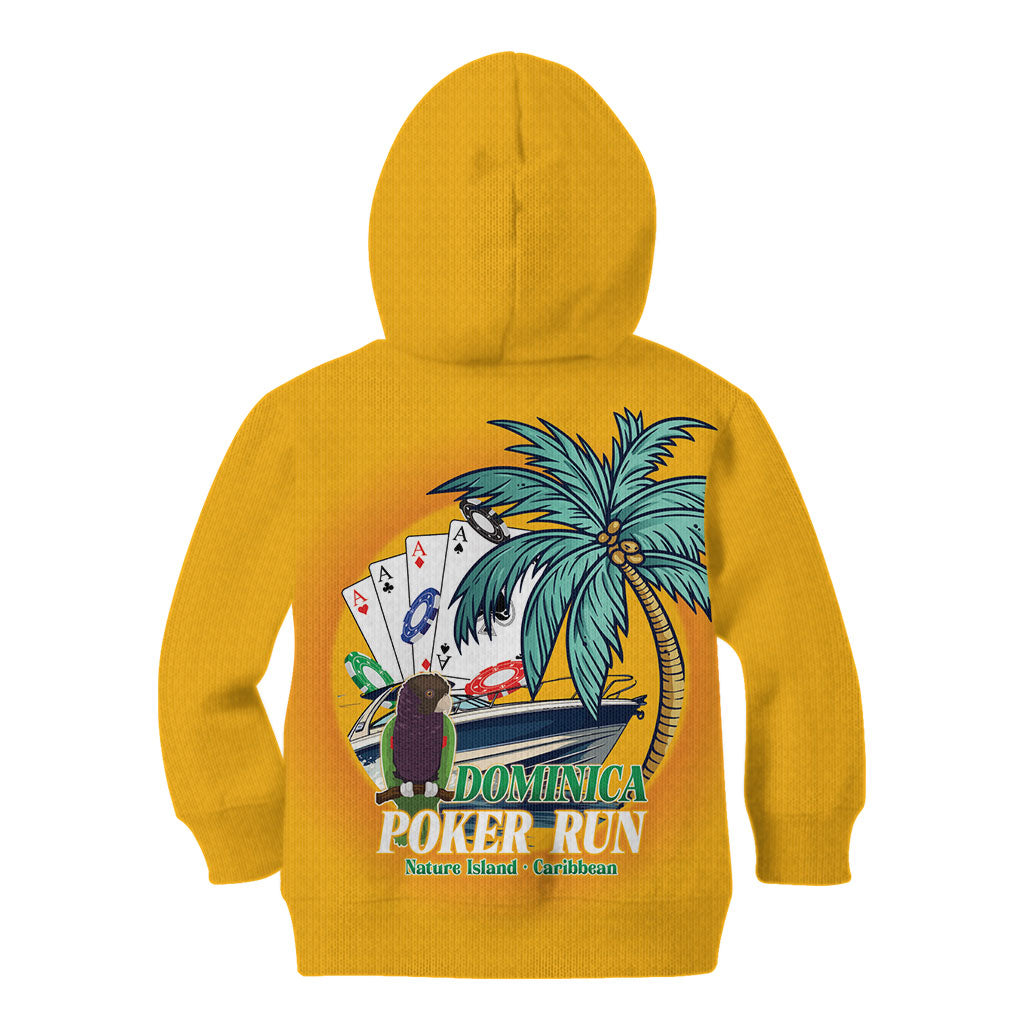 Poker Run Dominica 2026 Kid Hoodie Nature Island Of Caribbean