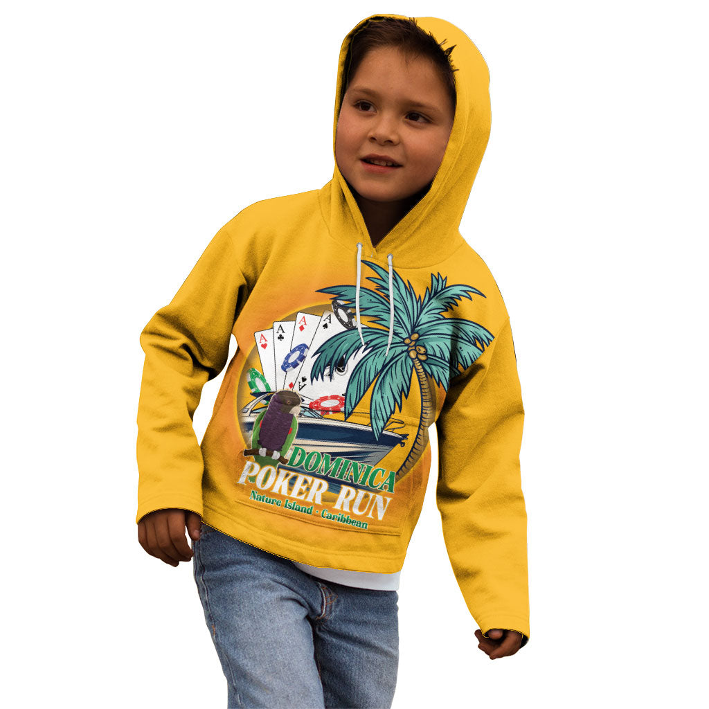 Poker Run Dominica 2026 Kid Hoodie Nature Island Of Caribbean