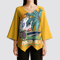 Poker Run Dominica 2026 Kimono Sleeve Blouse Nature Island Of Caribbean