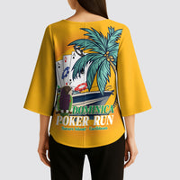 Poker Run Dominica 2026 Kimono Sleeve Blouse Nature Island Of Caribbean