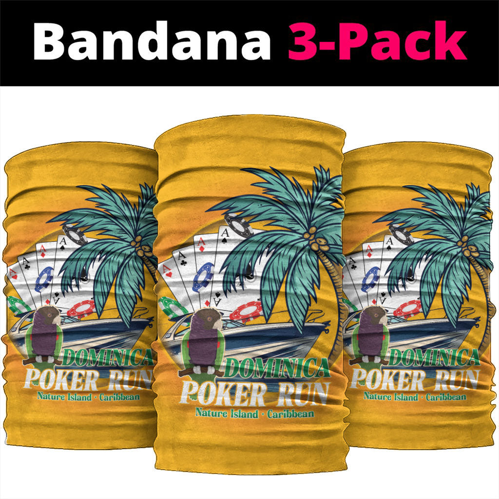 Poker Run Dominica 2026 Neck Gaiter Nature Island Of Caribbean