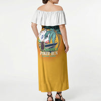 Poker Run Dominica 2026 Off Shoulder Maxi Dress Nature Island Of Caribbean