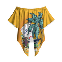 Poker Run Dominica 2026 Off Shoulder Wrap Waist Top Nature Island Of Caribbean
