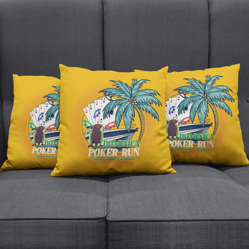Poker Run Dominica 2026 Pillow Cover Nature Island Of Caribbean