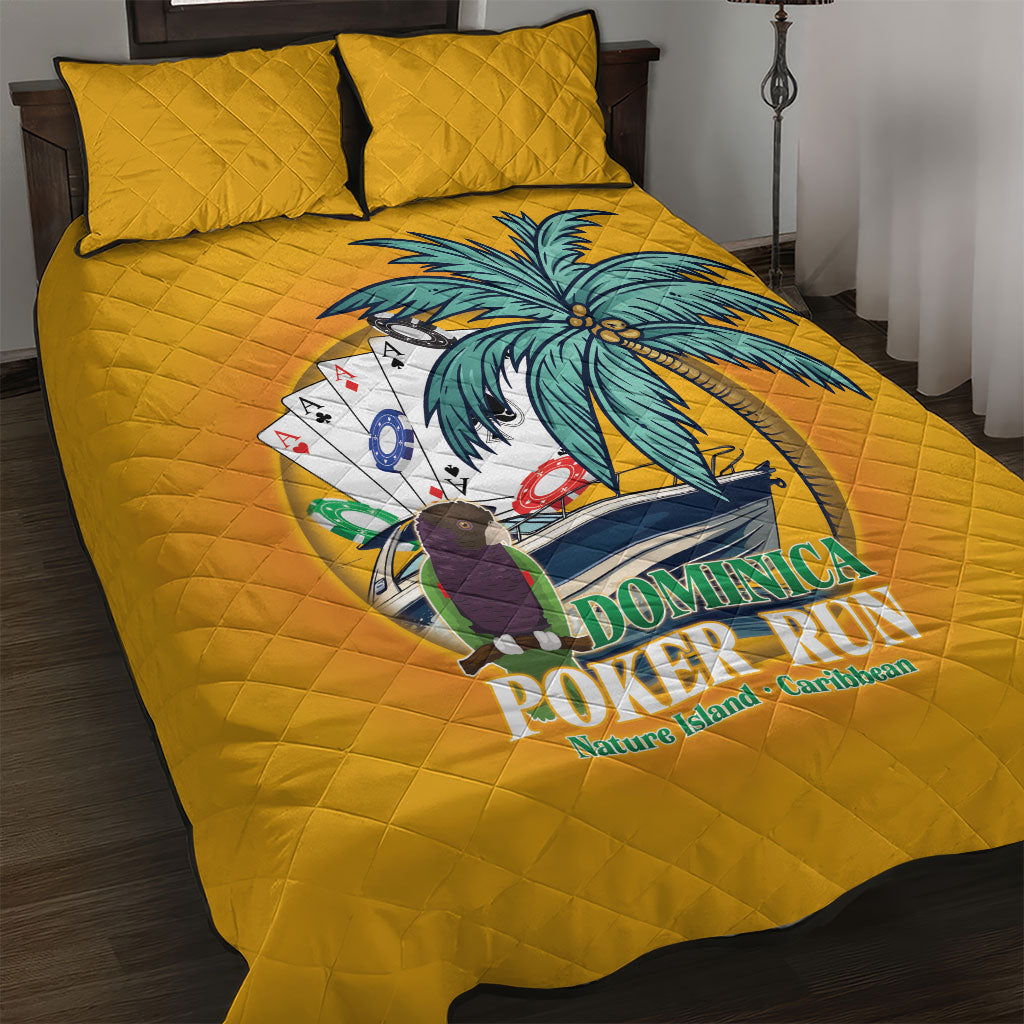 Poker Run Dominica 2026 Quilt Bed Set Nature Island Of Caribbean