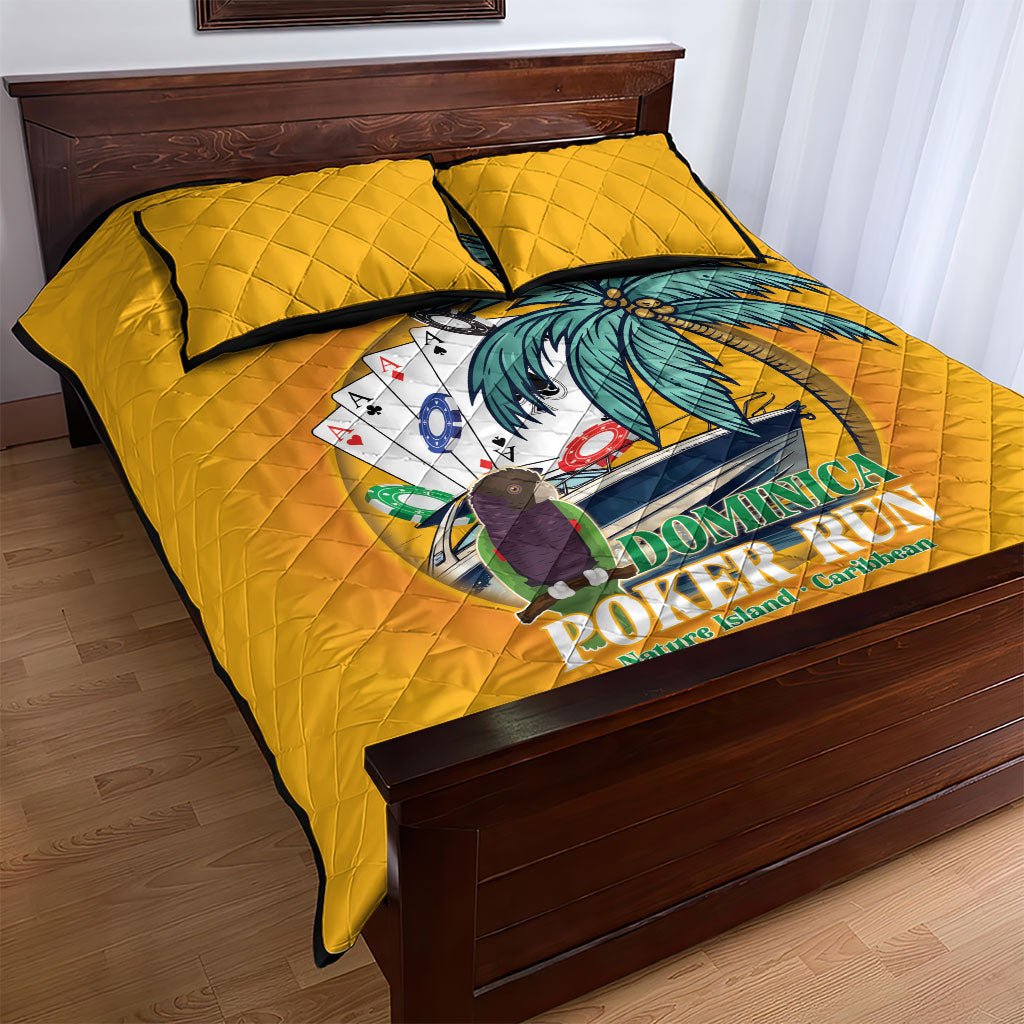 Poker Run Dominica 2026 Quilt Bed Set Nature Island Of Caribbean