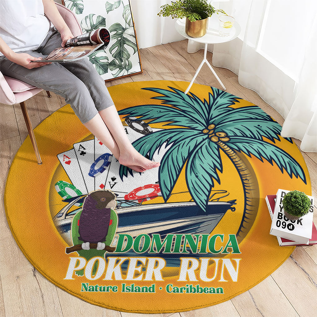 Poker Run Dominica 2026 Round Carpet Nature Island Of Caribbean