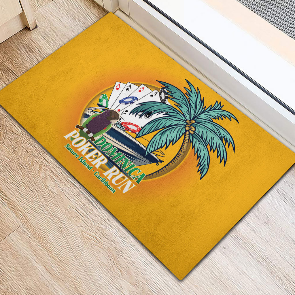 Poker Run Dominica 2026 Rubber Doormat Nature Island Of Caribbean