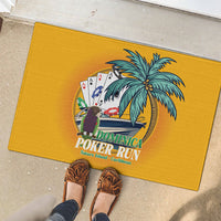 Poker Run Dominica 2026 Rubber Doormat Nature Island Of Caribbean