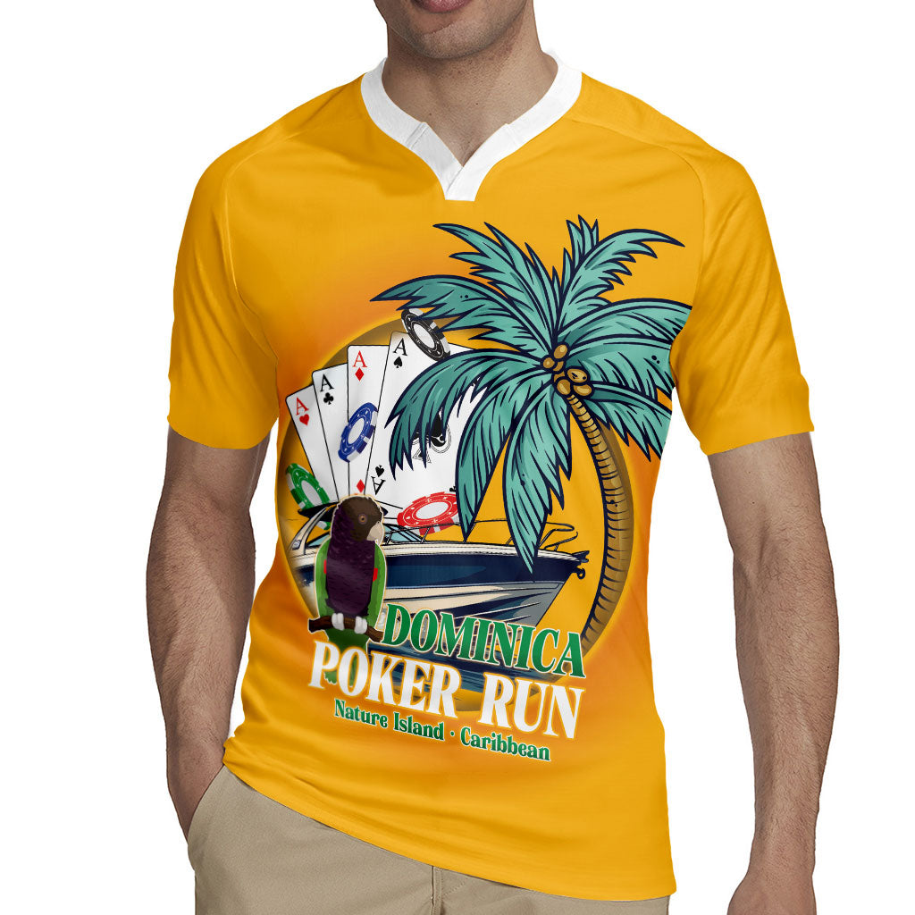 Poker Run Dominica 2026 Rugby Jersey Nature Island Of Caribbean