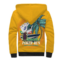Poker Run Dominica 2026 Sherpa Hoodie Nature Island Of Caribbean