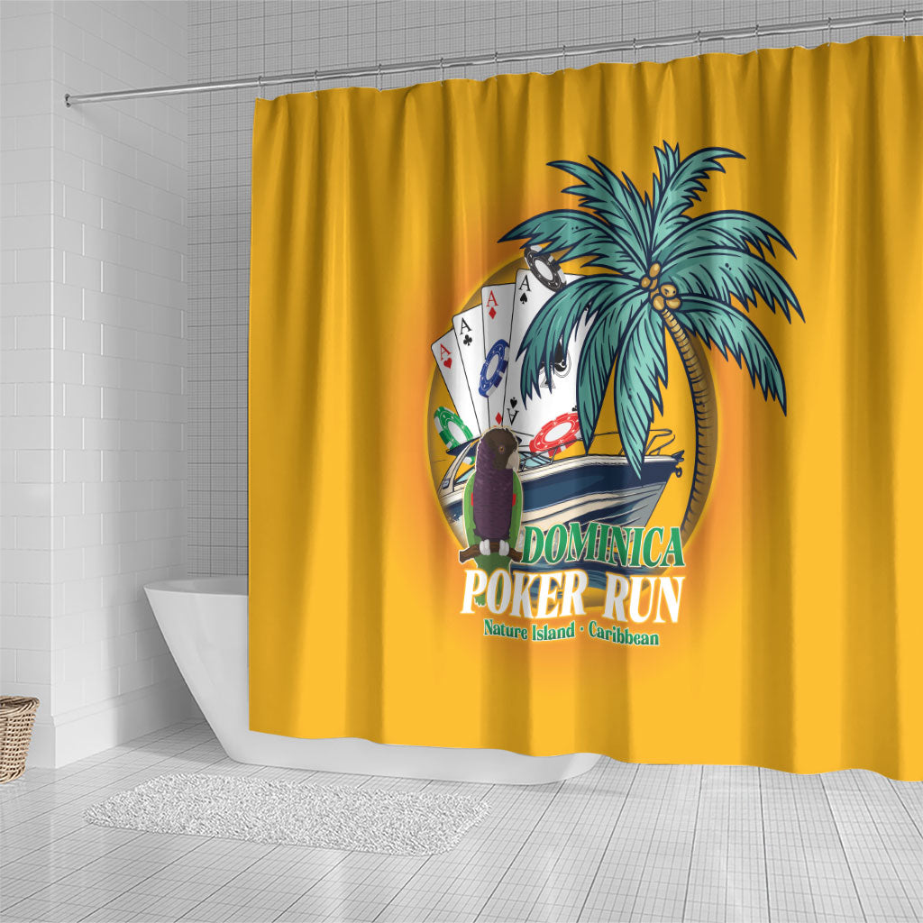 Poker Run Dominica 2026 Shower Curtain Nature Island Of Caribbean