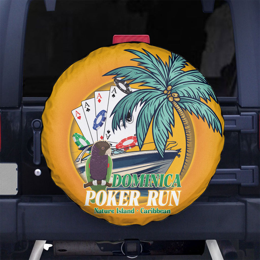 Poker Run Dominica 2026 Spare Tire Cover Nature Island Of Caribbean