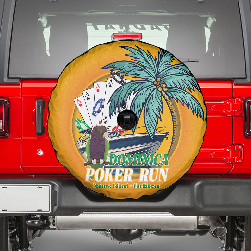 Poker Run Dominica 2026 Spare Tire Cover Nature Island Of Caribbean