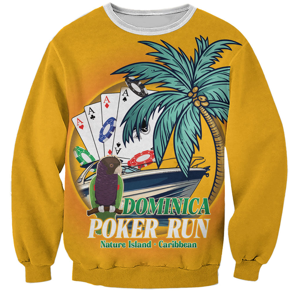 Poker Run Dominica 2026 Sweatshirt Nature Island Of Caribbean