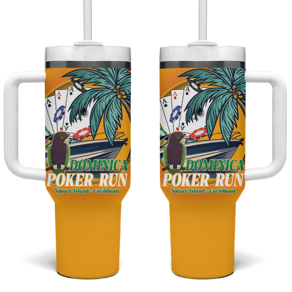 Poker Run Dominica 2026 Tumbler With Handle Nature Island Of Caribbean