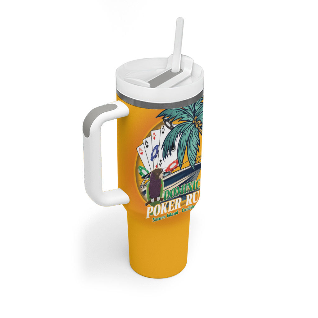 Poker Run Dominica 2026 Tumbler With Handle Nature Island Of Caribbean
