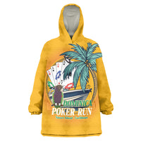 Poker Run Dominica 2026 Wearable Blanket Hoodie Nature Island Of Caribbean