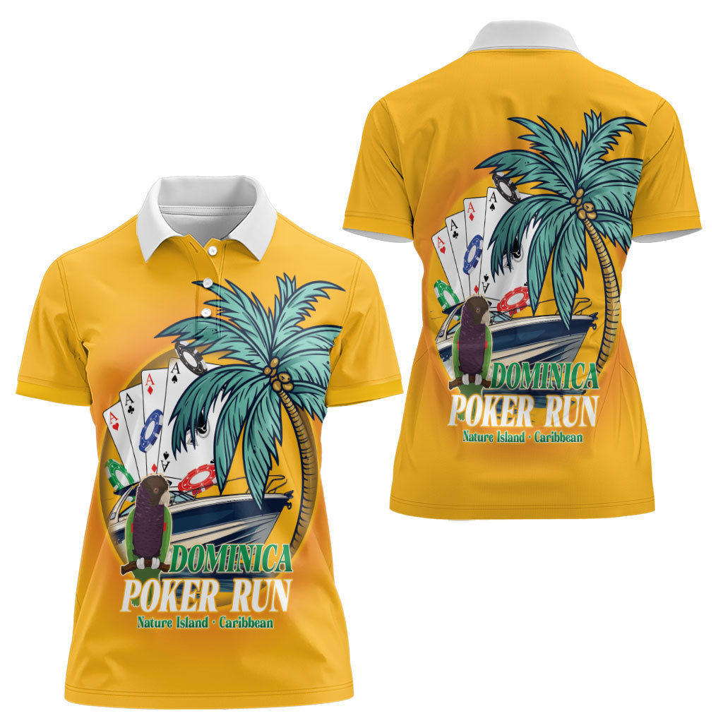 Poker Run Dominica 2026 Women Polo Shirt Nature Island Of Caribbean