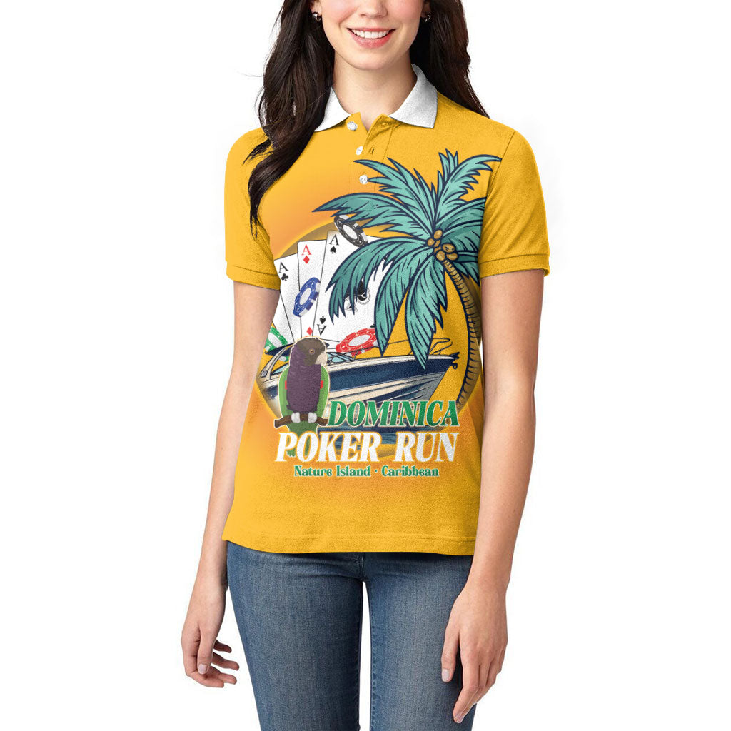 Poker Run Dominica 2026 Women Polo Shirt Nature Island Of Caribbean