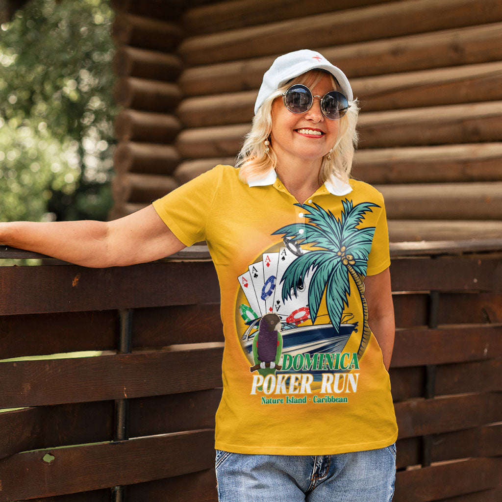 Poker Run Dominica 2026 Women Polo Shirt Nature Island Of Caribbean