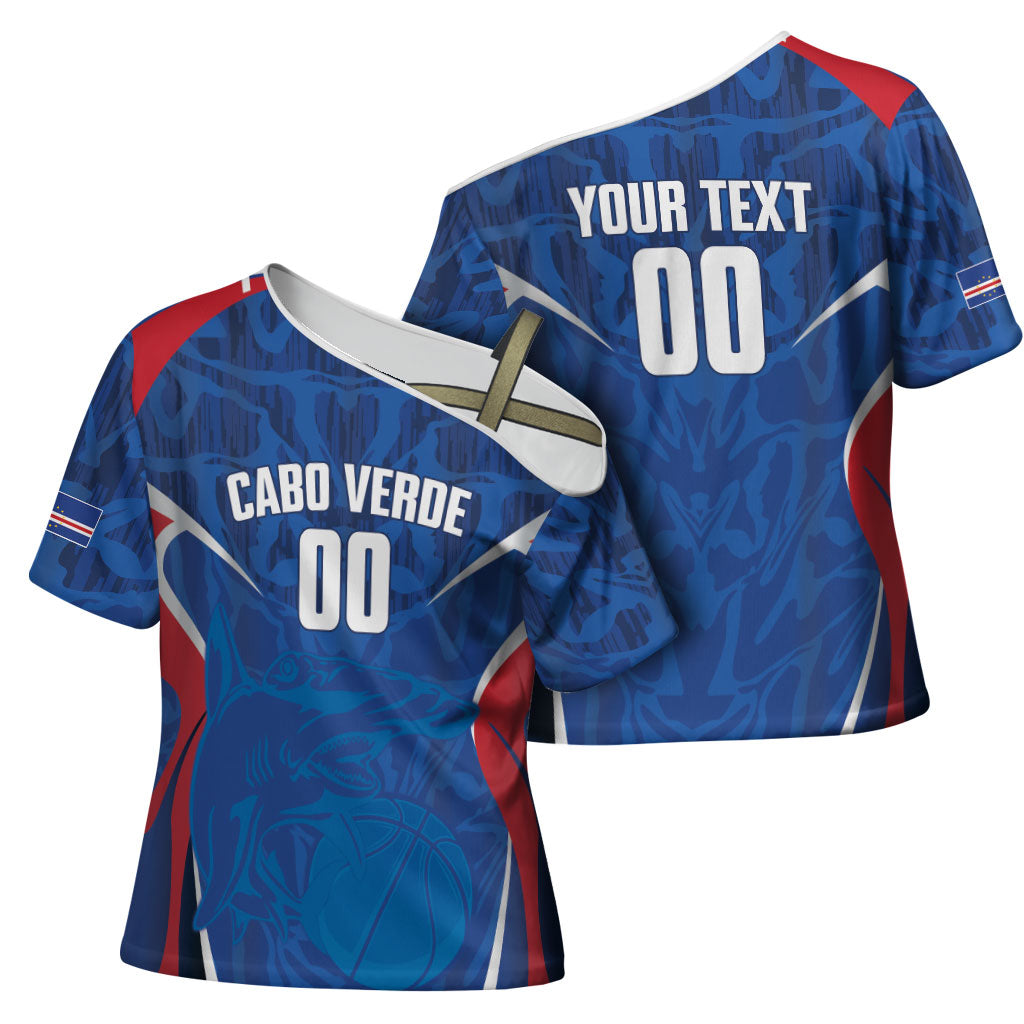 Cape Verde Basketball 2026 Custom Cross Shoulder Shirt Come On Hammer Sharks