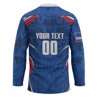 Cape Verde Basketball 2026 Custom Hockey Jersey Come On Hammer Sharks